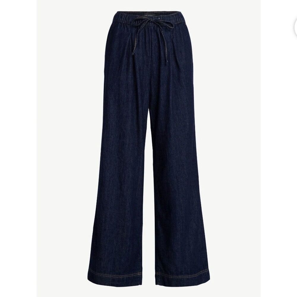 New FREE ASSEMBLY Wide Leg Jeans Size XXL / 20 Mid Rise Relaxed Fit 31" Inseam